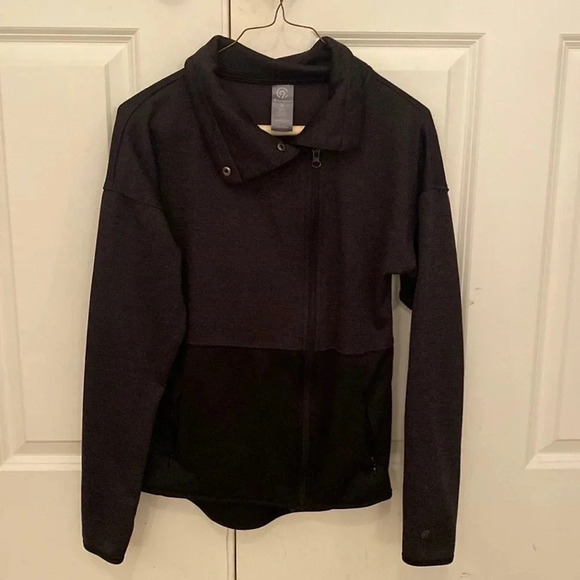 Champion gray jacket sweatshirt size XS mock neck zipper - Picture 2 of 6